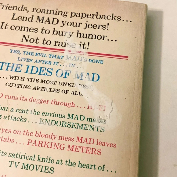 Vintage 1980 The  Ides of Mad by William M Gaines Comic Magazine Paperback Book - Picture 14 of 15